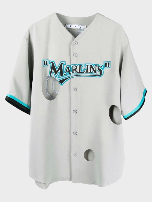 Off - White Miami Marlins Cut - Out Shirt - Supplied FashionOff - White