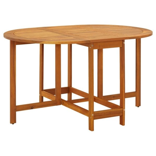 Berkfield Garden Table 130x90x72 cm Solid Acacia Wood