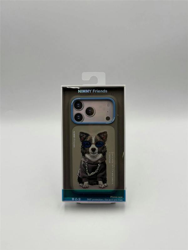 Nimmy Friends Nimmy Glasses Cool Dog Case with MagSafe for iPhone 17 Pro Max 6.9" Grey Blue - N-YJ-IP17-PRO-MAX-028