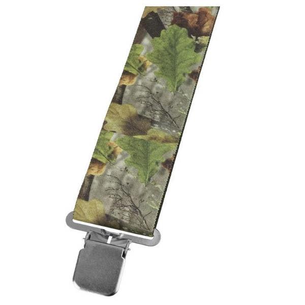 Extra wide camo braces by Jack Pyke with 5cm wide elastic and strong clips