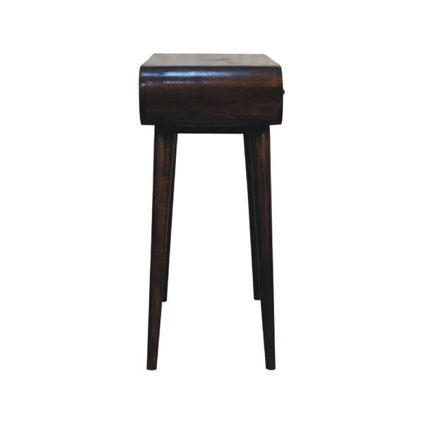 Artisan Furniture Light Walnut Curved Edge Console Table