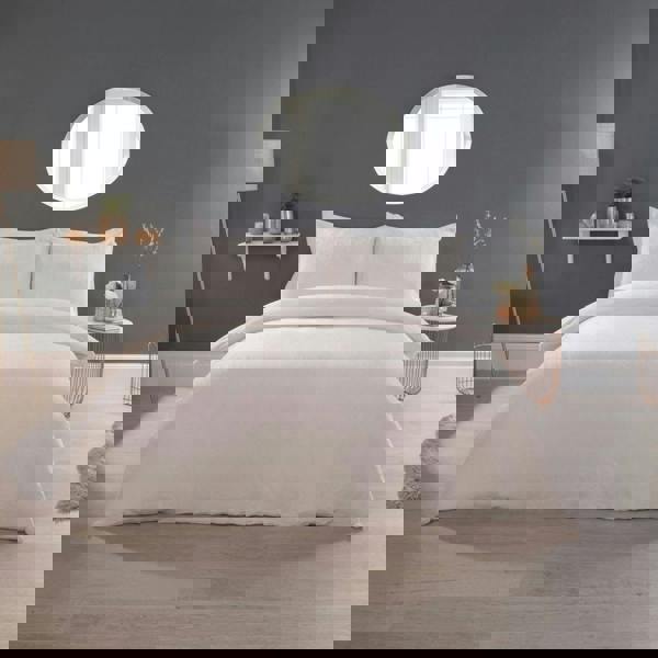 Smart Living Luxurious Pom Pom Fleece Duvet Cover with Pillowcases - Cream