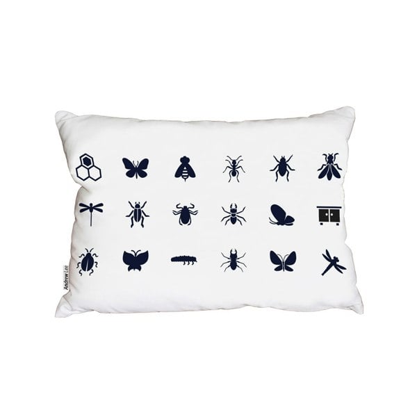 Benjamin Tate Design Insect Icons (Outdoor Cushion)