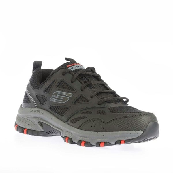 Skechers Mens Hillcrest - Vast Adventure Trail Leather Trainers - Black