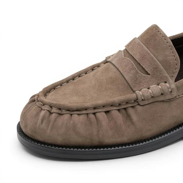 Tamaris Women's Beige Leather Loafer Casual Shoes - 24251-47