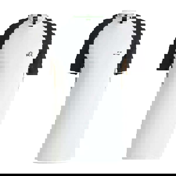 Boss Mens Active Colour Block T-Shirt - White/Black - 