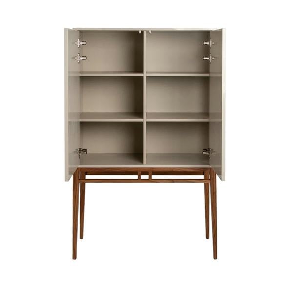 Angel Cerdá Beige and Walnut High Sideboard 3073