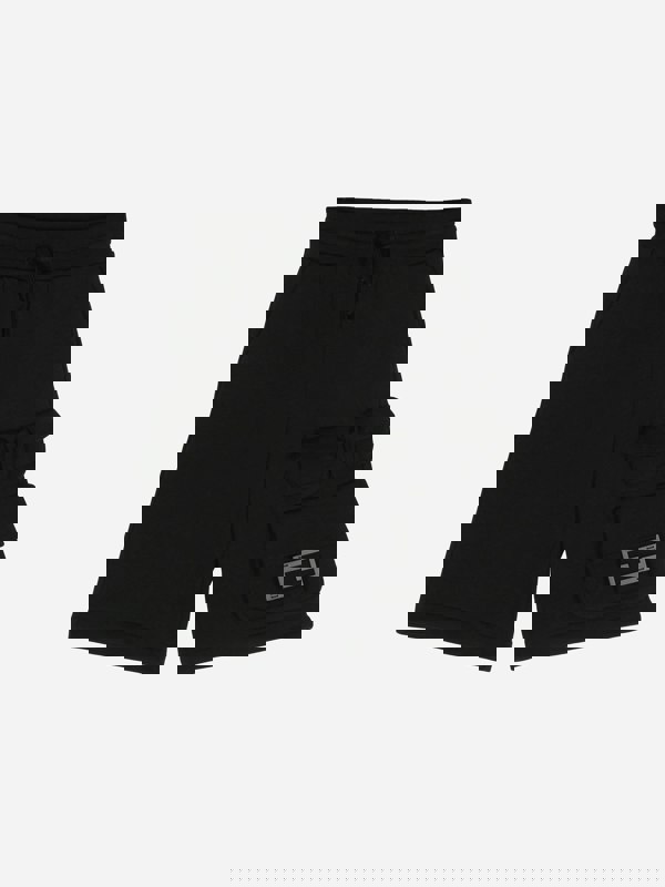 Fendi Kids Fendi Boys FF Cargo Shorts in Black