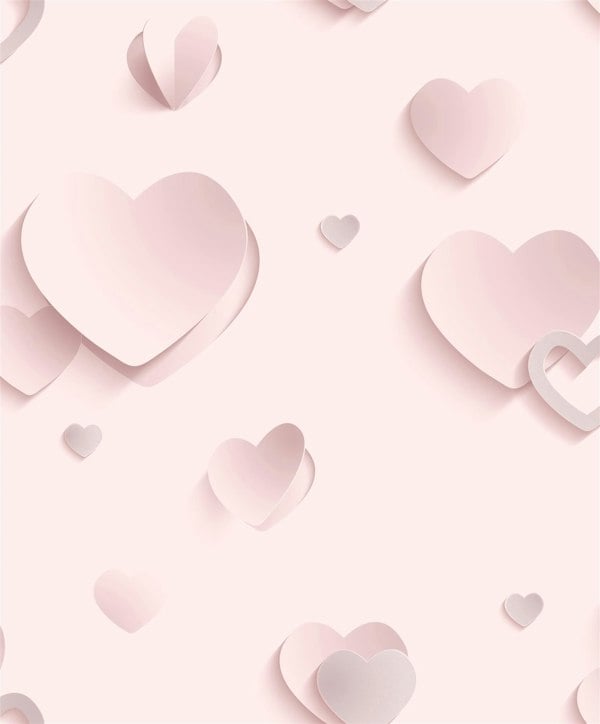 Muriva Glitter Gallery Hearts Wallpaper Rolls