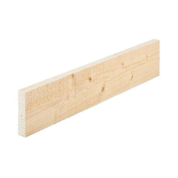 Snowdon Timber Rough Sawn Softwood Timber (T) 25mm (W) 75mm (L) 2.4m - Pack of 8