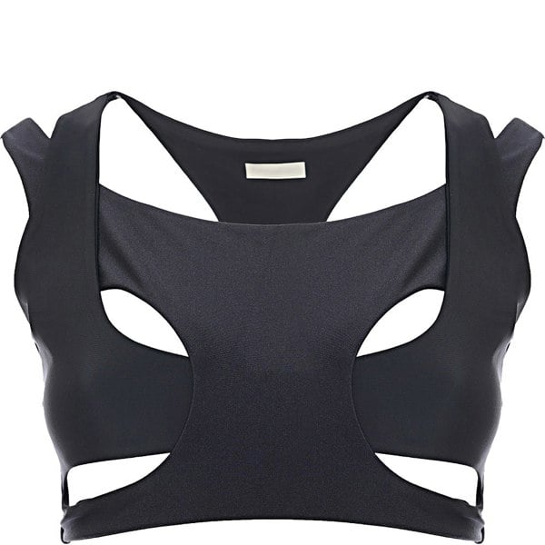 Reebok Womens Cutout Sports Bra in Black