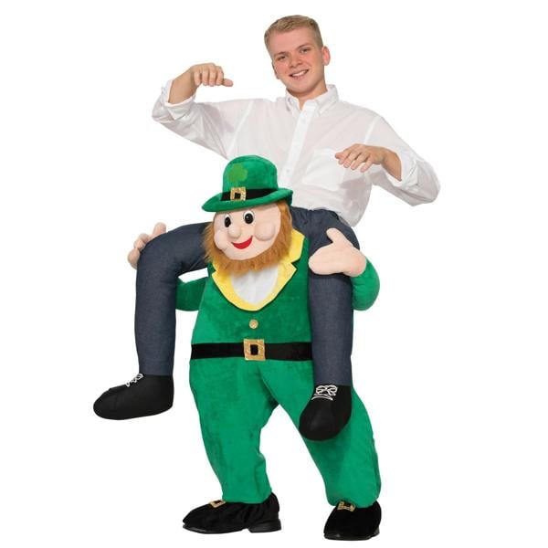 Bristol Novelty Unisex Leprechaun Piggy Back Costume - Green/Navy/Black - 