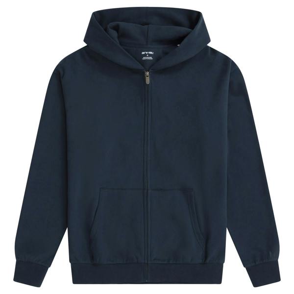 Animal Mens Icon Logo Full Zip Hoodie - Dark Blue - 