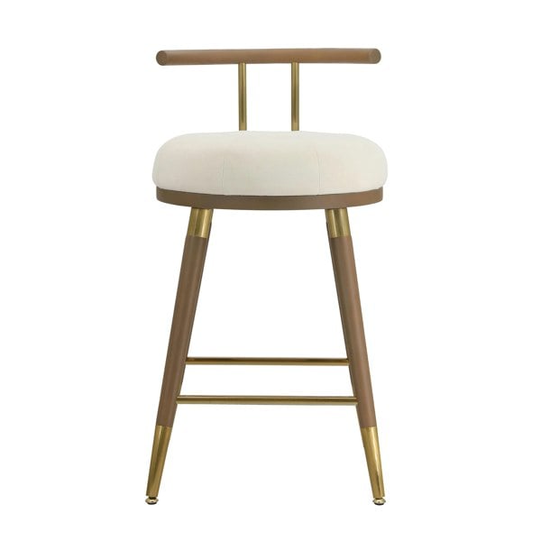 Furniture Edit Juniper Cream Velvet Counter Bar Stool