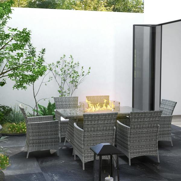 Patio Rattan Dining Set