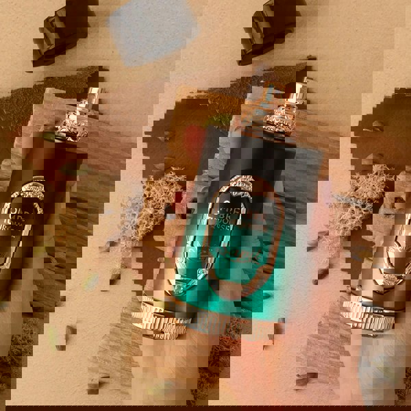 Sapil Ombre Turquoise Eau de Parfum 100ml bottle held in hand