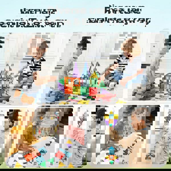 Dekko 60pc Magnetic Building Blocks Set STEM Educational Toys for Kids Gifts