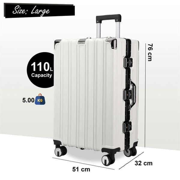 Infinity Luggage Hardshell Suitcase Set Robust 8 Wheel Cabin Luggage Suitcases