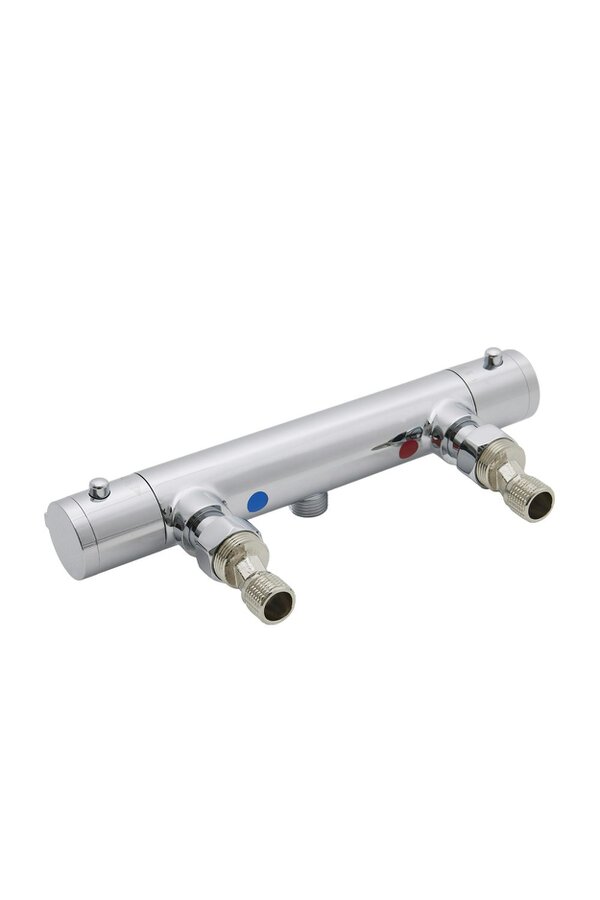 Living and Home 27 x 8cm Bath Shower Mixer Temperature Control Valve