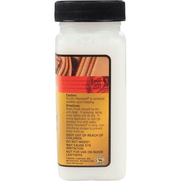 Fiebing's Resolene Finisher - Acrylic Top Coat to Seal and Protect Leather 4oz