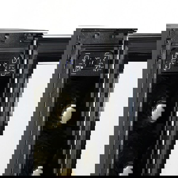 7 Bottle 15cm SLIM Wine Cooler Fridge LED Backlit Metal Shelf STEEL & GLASS - LoopsDirect