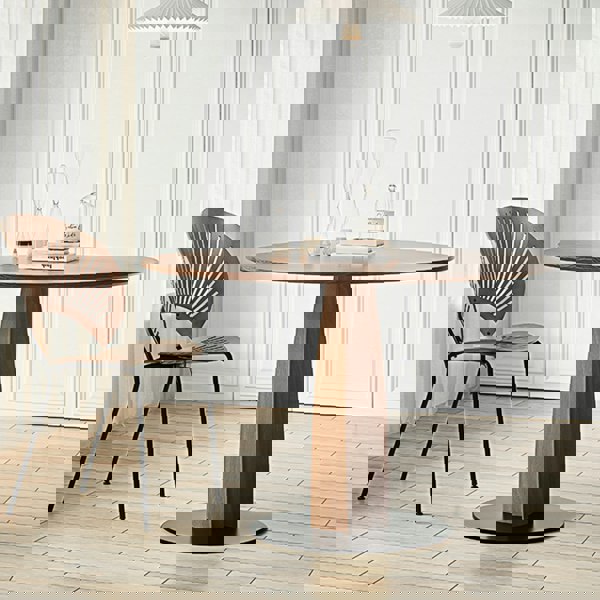 Seraphina Round Dining Table, Solid Wood-Weilai Concept-Weilai Concept