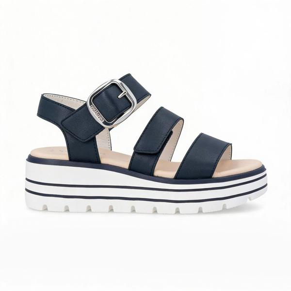 Remonte D3N50 Ankle Strap Sandals   in  Blue