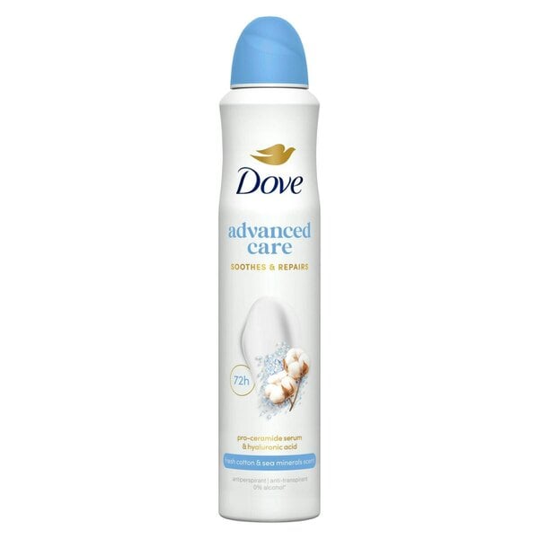 Dove Advanced Care Anti-Perspirant Deodorant Fresh Cotton & Sea Minerals 6x200ml