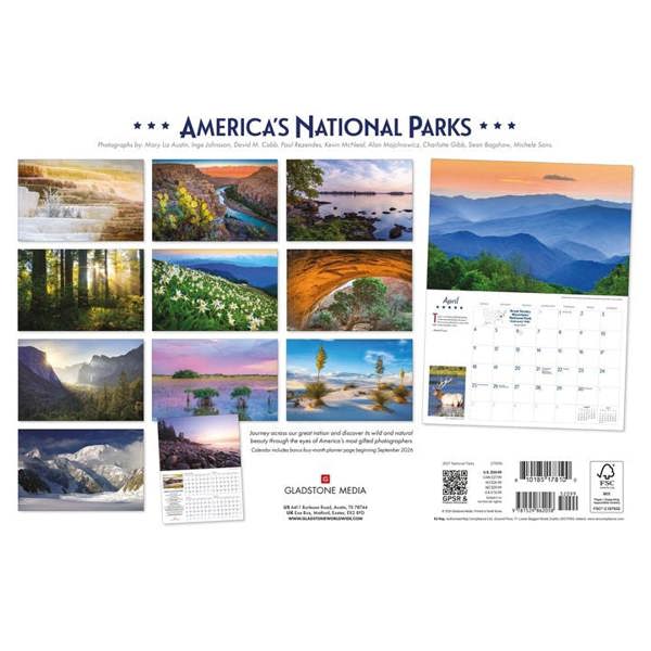 American National Parks Deluxe Calendar 2027, Deluxe Calendars, Month To View, Travel, Gift