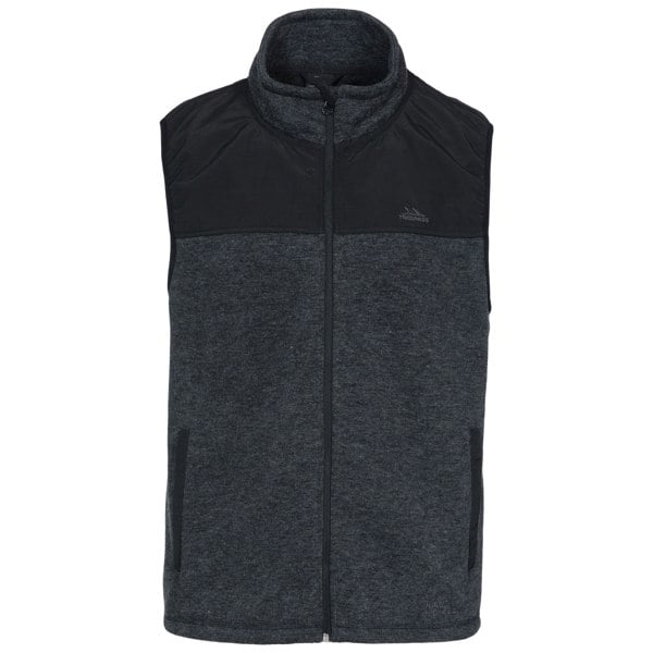 Trespass Mens Leafminer Fleece Gilet - Black Melange