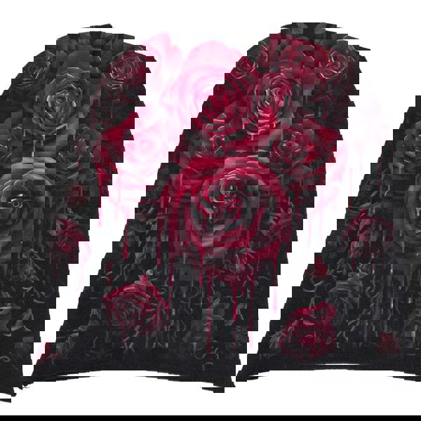 BLOOD ROSE - Light Cotton Beanies Black - Spiral USA