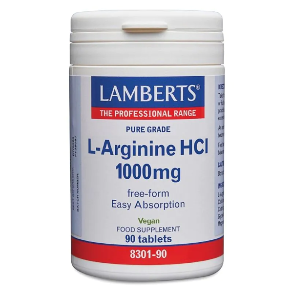 Lamberts L-Arginine HCl 1000mg 90 tablet