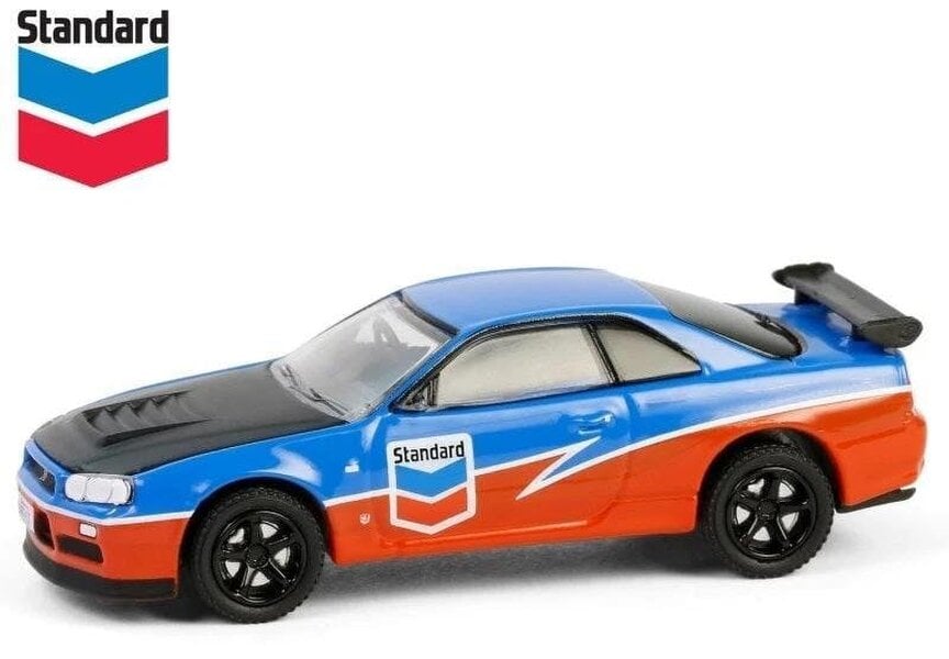 MCSlots 2000 Nissan Skyline GT-R R34 1:64 Scale Greenlight 41175E