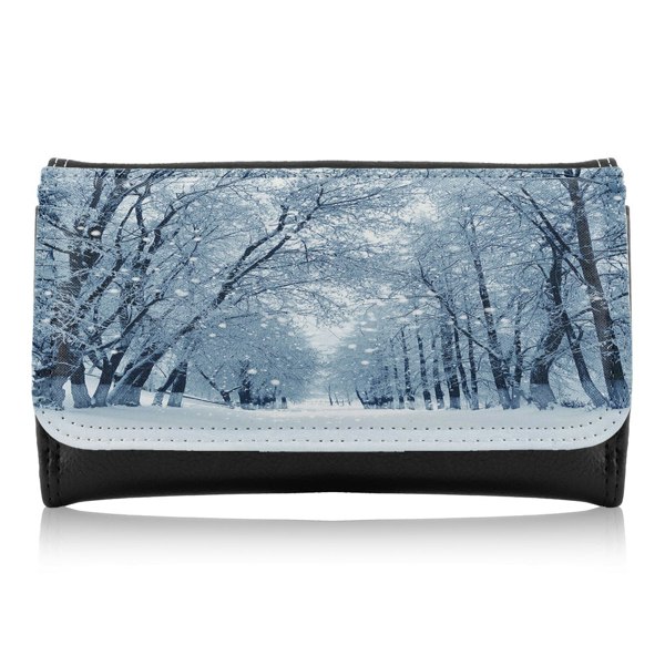 Benjamin Tate Design Snowstorm In Park Dining Maxi Purse