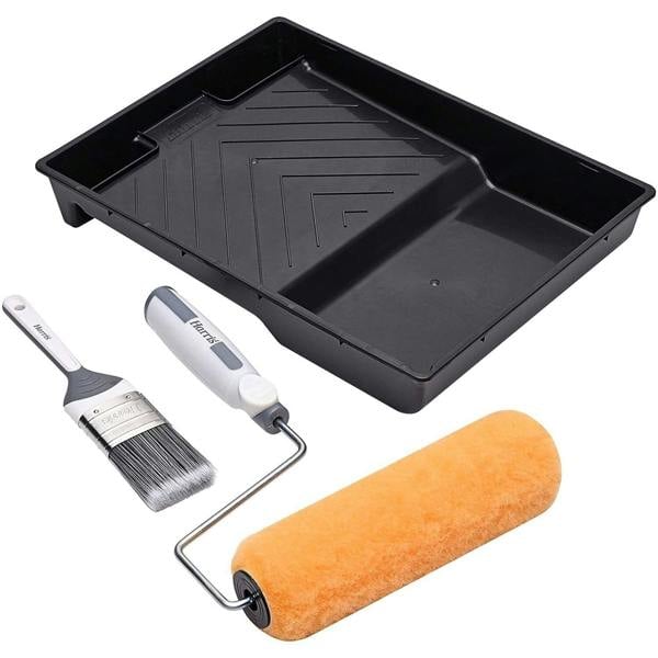 Harris Seriously Good Masonry Paint Roller Set - Black/Orange/Grey - 