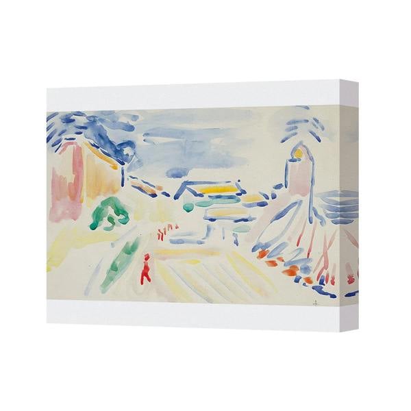 Benjamin Tate Design Seascape Watercolor Canvas Print Wall Art Abstract Landscape