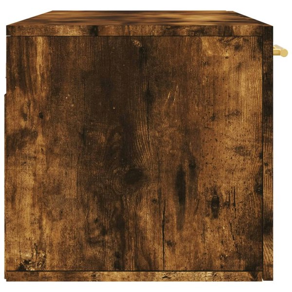Berkfield Wall Cabinet Smoked Oak 100x36.5x35 cm Engineered Wood
