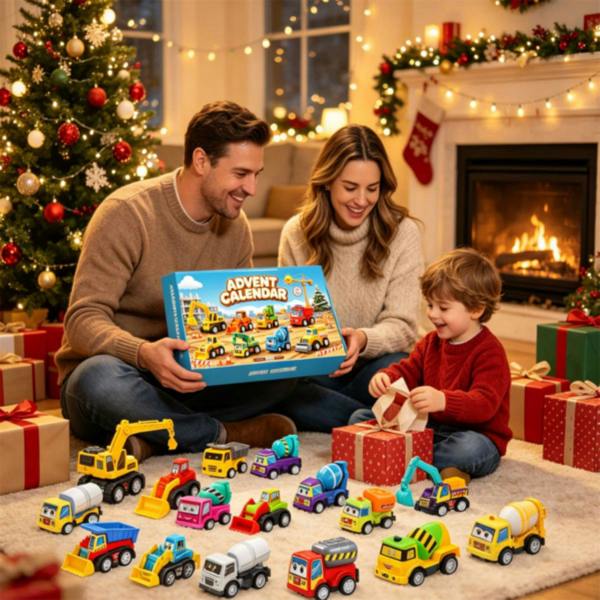 Leaper Construction Pull‑Back Cars Advent Calendar