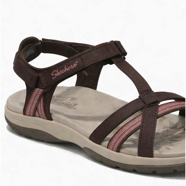 Skechers REGGAE SLIM - SUN ARRAY Cross Strap Sandals Sandals   in  Brown
