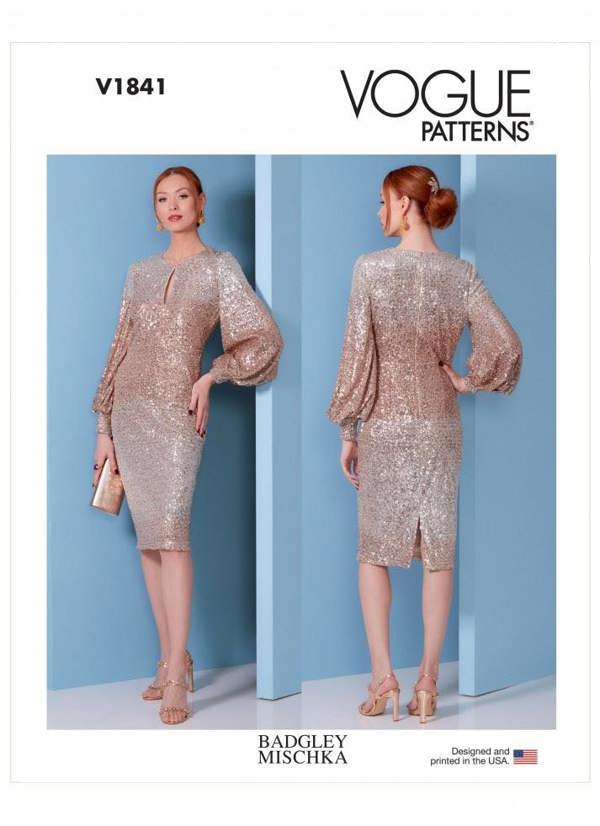 Vogue Sewing Pattern 1841, Dresses for Women, B5 (8-10-12-14-16) - Intermediate