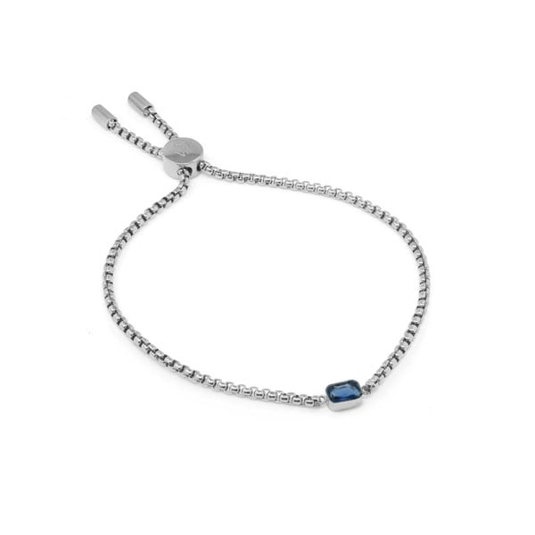 Say It With Children's September Sapphire Birthstone Bracelet - Silver