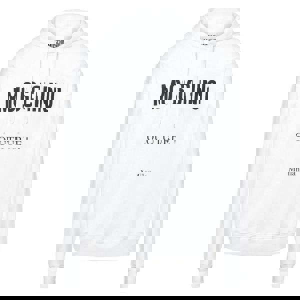 Moschino Unisex Adult Couture Milano Hoodie - White - 