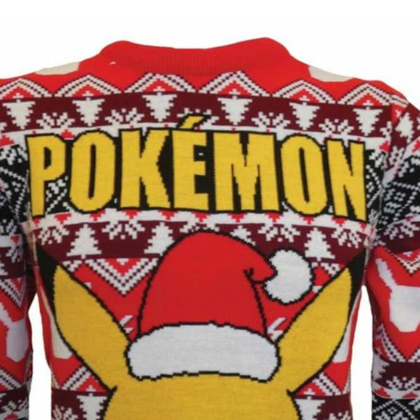 Pokemon Unisex Adult Pikachu Knitted Jumper - Multicoloured