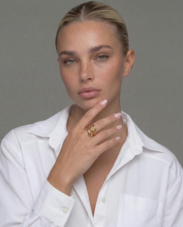 Elk & Bloom Chunky Wrap Wave 14K Gold Ring