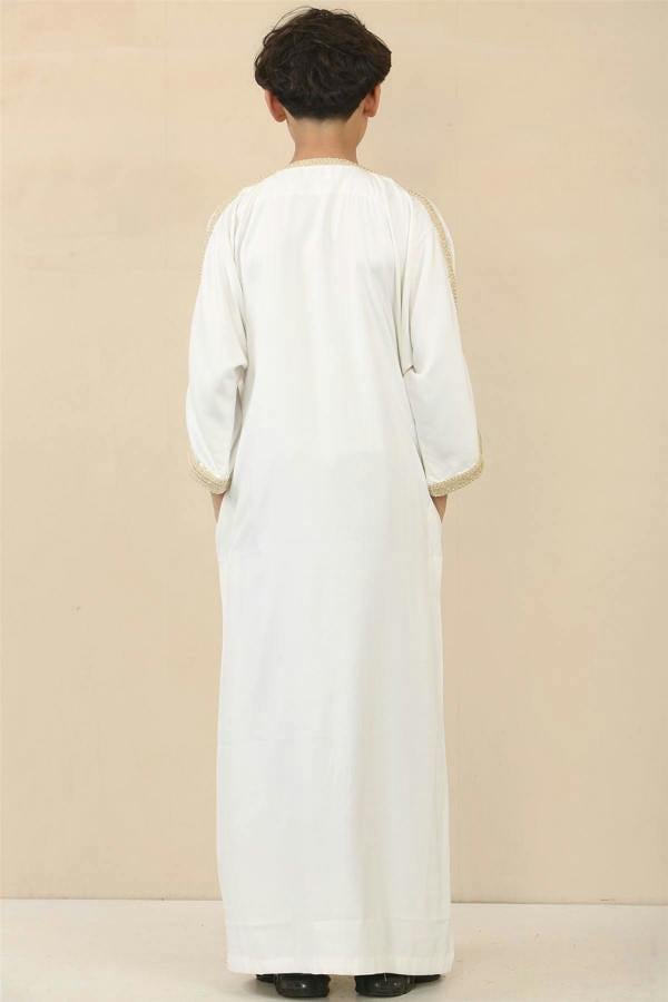 Infinity Leather Kid's Boys Moroccan Thobe Jubba Robe Eid Djellaba Gandoura