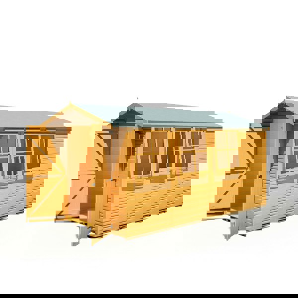 Shire Jersey 7x13 12mm interlock Clad wooden Shed - Best Shed