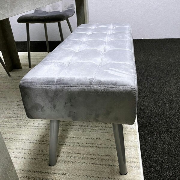Kosy Koala Grey Wooden Dining Table Set with 4 Grey Chairs and 2 Benches - Dining Kitchen Room Furniture