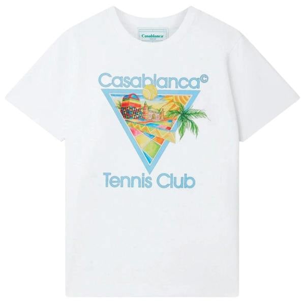 Casablanca Afro Cubism Tennis Club White T-Shirt