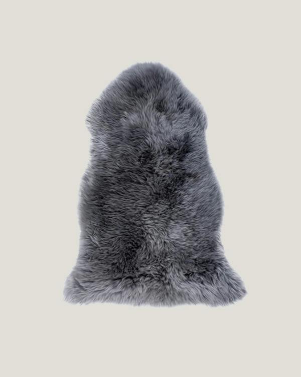 Silver Grey Single Sheepskin rug