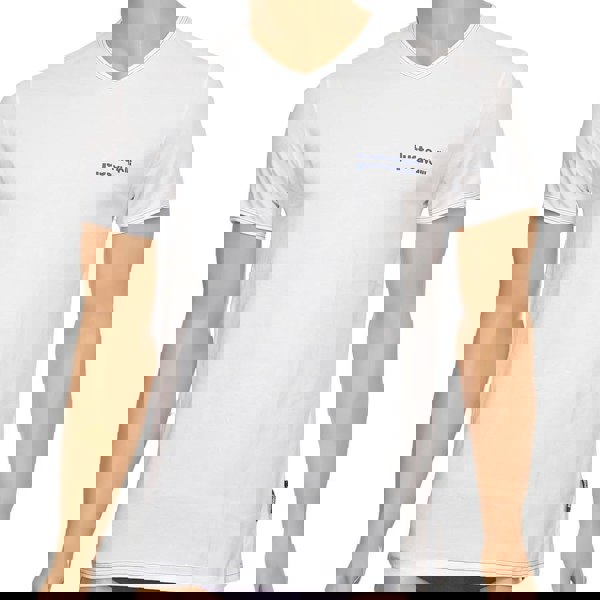 Just Cavalli Cotton Stretch V-Neck T-shirt, White